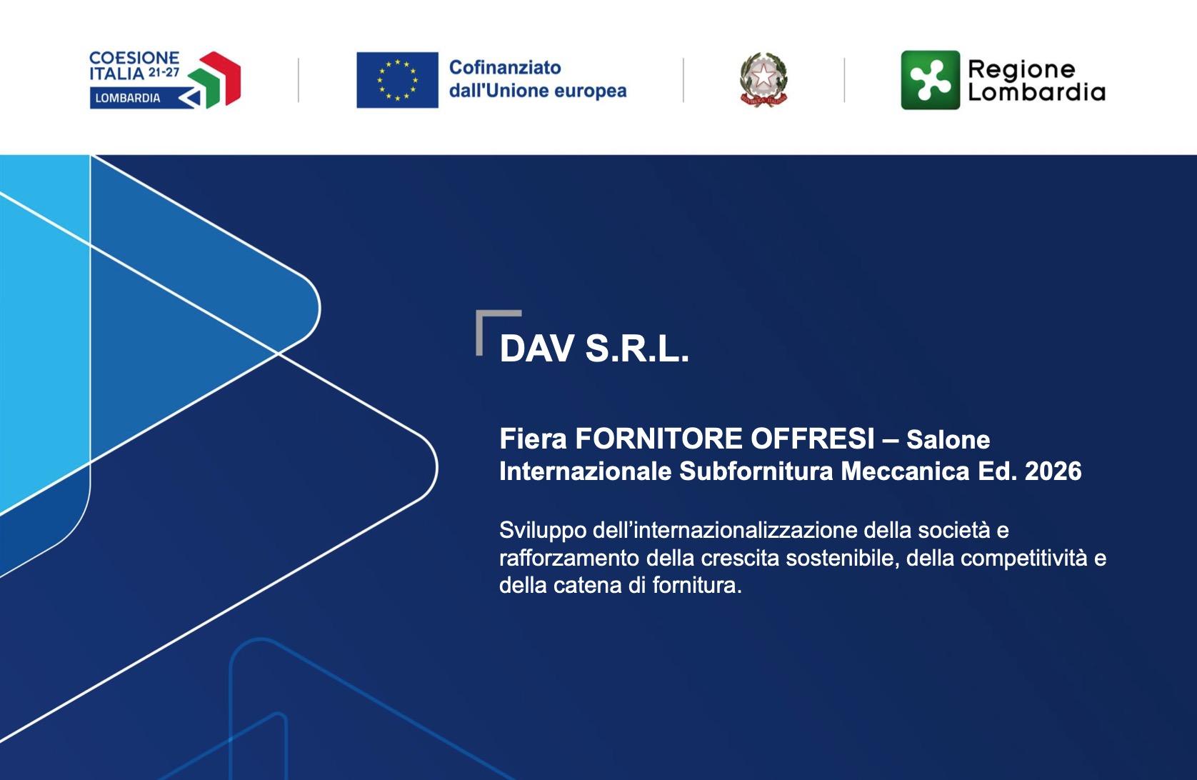 Fiera FORNITORE OFFRESI &ndash; Salone Internazionale della Subfornitura Meccanica Ed. 2026
